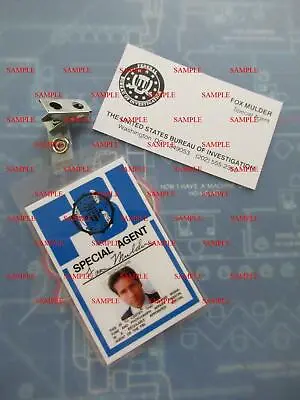 $13.99 • Buy X - Files Fox Mulder's (David Duchovny) FBI ID Badge & Business Card