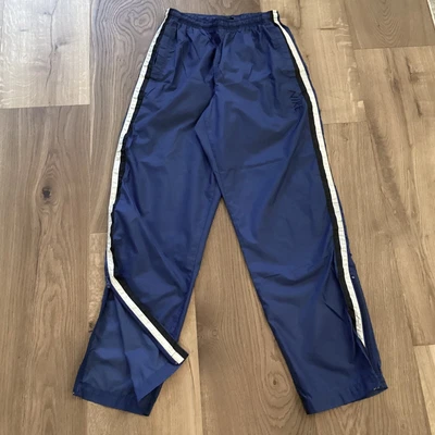 $19.99 • Buy Vintage Nike Rain Wind Track Pants Mens Small Blue Lightweight Ankle Zipper