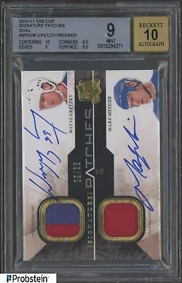 2010-11 UD The Cup Wayne Gretzky Mark Messier Patch 5/35 BGS 9 W/ 10 AUTO • $207.50