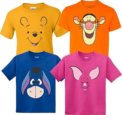 Winnie The Pooh Halloween Faces Birthday Halloween Christmas Family T-Shirts • $13.99