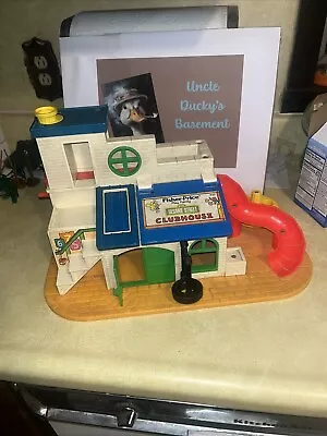 Vintage 1970's Fisher Price Little People Sesame Street Clubhouse • $15