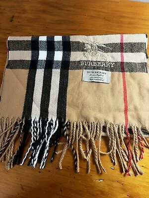 Vintage Burberry Cashmere Scarf Beige • $64.77