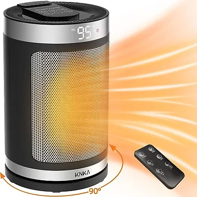 Space Heaters For Indoor Use Portable Electric Heater With Thermostat 90°1500W • $37.99