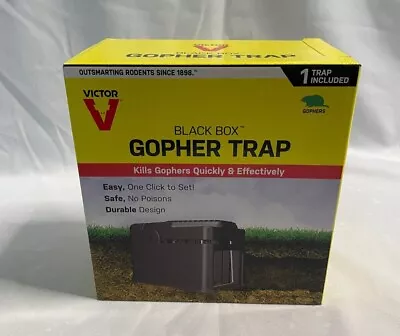 Brand New Victor Black Box Gopher Trap Model 0626 Easy To Set - Free Ship! • $13.99