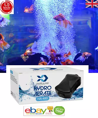£6.95 • Buy Aquarium Air Pump Air Aerator Pump Oxygen HA180 Pump 3W 1 Outlet Airflow 3L/min