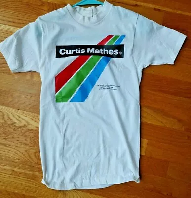 Vintage White1990s Curtis Mathes Graphic T Shirt  Made In USA Single Stitch • $22