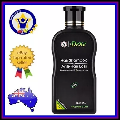DEXE ANTI HAIR LOSS SHAMPOO Healthy Hair Growth Chinese Herbal DHT Blocker 200ml • $54.95