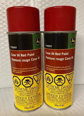 2 Cans- John Deere Case IH Red Spray Paint #TY25417 • $35