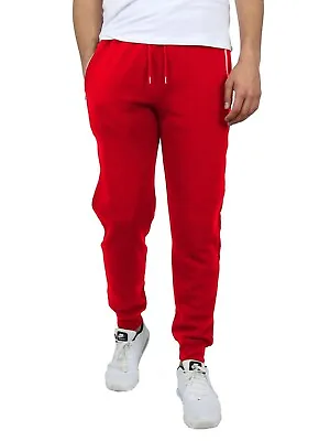 Mens Fleece Track Jogger Pants Sweatpants Running Active Sports Lounge Gym NEW • $14.97