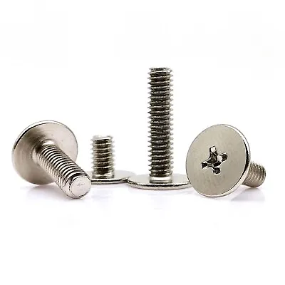 25pc M2 M2.5 M3 M4 Laptop Computer Phillips Thin Flat Extra Big Large Head Screw • £1.91