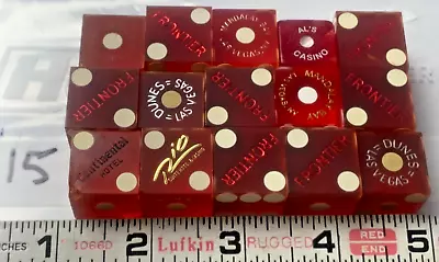 Lot No.15 : 15 Miscellaneous Vintage Casino Dice (Mostly From Las Vegas)! • $5