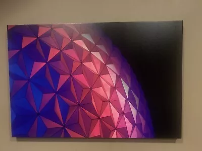 Disney's Epcot Spaceship Earth Wrapped Canvas Print (Ready To Hang) • $99.99