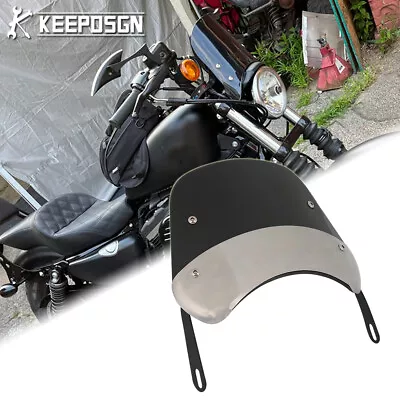 Windshield Windscreen 5 -7  Adjustable Wind Deflector For Harley Sportster XL883 • $26.59