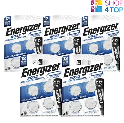 20 Energizer Cr2032 Ultimate Lithium Batteries 3v Coin Cell 4bl Exp 2034 New • $46.61