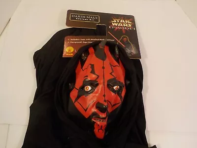 A420 Vintage Rubies Adult Darth Maul Star Wars Costume Cape With Attached Mask B • £22.17