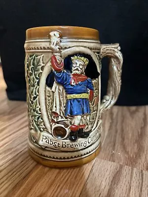 Pabst Brewing Company 1984 King Gambrinus Holiday Stein Mug 6  Limited Edition  • $25