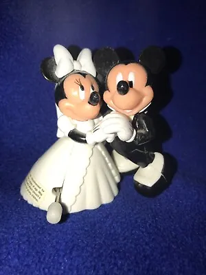 Bride Groom Wedding Mickey Mouse Minnie Mouse Wind Up Toy Disney Excellent • $10