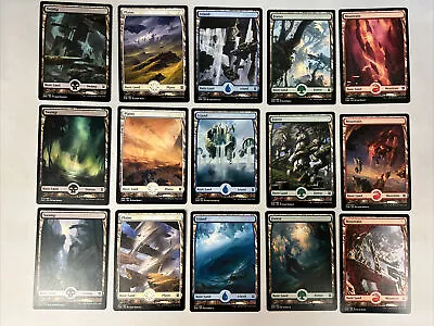 Zendikar Rising Full Art Land Set (1 Each Of 15) MTG Magic ZNR • $8.90