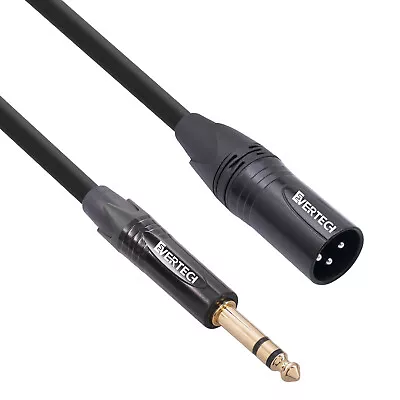 Balanced XLR Male To TRS 1/4  6.35mm Stereo Microphone Cable 0.3M 1M 3M 5M 10M • $5.99
