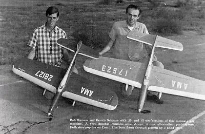 Dennis Schauer's Gladiator CL Stunt Model Airplane Plans AAM Feb 1968 LN Cond. • $12