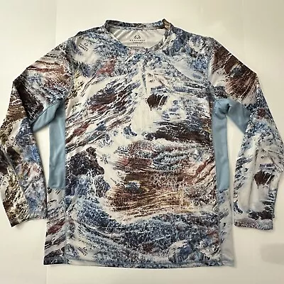 Realtree Aspect Men’s Long Sleeve T Shirt Multicolored L Fishing Outdoor • $15