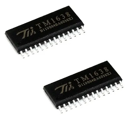 10PCS TM1638 SOP-28 Arduino 8 Digit 7 Segement LED Driver Keyboard Scan SPI  • $3.55