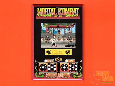 Mortal Kombat 2x3  Fridge/locker Magnet Arcade Midway Marquee/bezel/control • $3.75