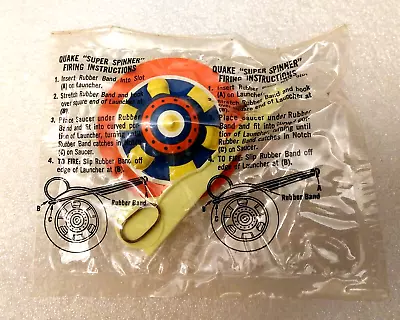 Rare Vtg Quake Quaker Cereal Super Spinner Premium Sealed NOS 1970s? • $39.99