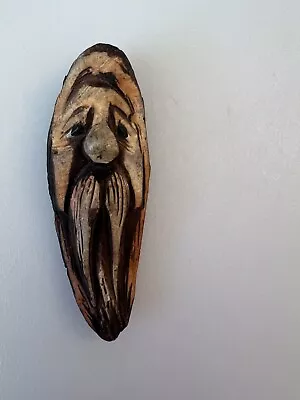 Hand Carved Old Man Wood Spirit Tree Spirit Vintage Folk Art Primitive • $20