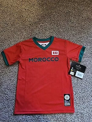 Morocco Soccer Polyestr Shirt/Jersey Youth Medium 5/6 Womens FIFA World Cup 2023 • $15