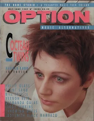 Option Magazine 05/1987 Cocteau Twins Throwing Muses Giant Sand Diamanda Galas • $39.99