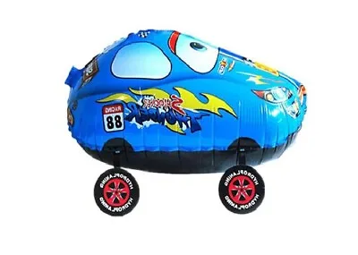 Car-Shaped Air Walking Balloon Best For Kid’s Party Decorations Blue. • £3