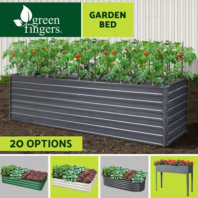 Greenfingers Garden Bed 20 Sizes Galvanised Steel Raised Planter Square X1/X2 • $44.95