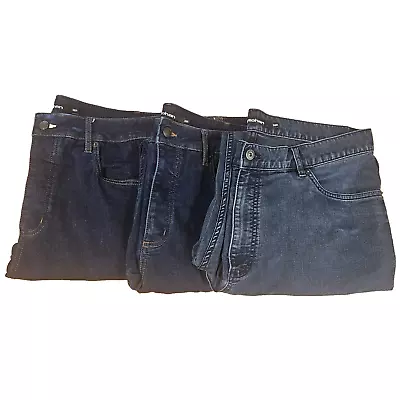 ROHAN Jeans Mens Size 38R Medium And Dark Denim Stretch Travel  - LOT OF 3 • $33