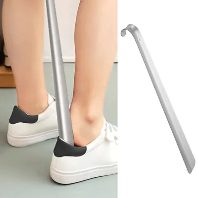 16 Inch Extra Long Handled Metal Shoe Horn Heavy Duty Shoe Helper Shoe Spoon New • £6.42