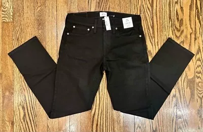 J.Crew 484 Slim Fit Black Denim Jeans Men’s Sz 30x30 • $44.99