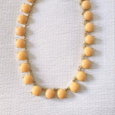 J. Crew JCrew Peach & Gold Bubble Statement Necklace Jewelry  • $19.99