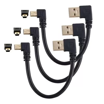 Herfair Mini USB CableRight Angle USB 2.0 A　Male To MiniB Adapter Cord Mini USB • $10.25
