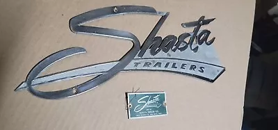 1950s 1960s Shasta Vintage Camper Travel Trailer Badge Emblem Body Tag • $179