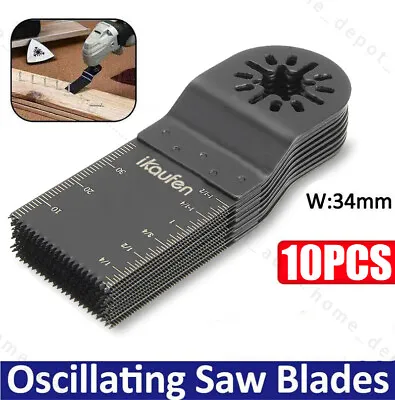 10PCS Oscillating Saw Blades Set Carbide Multi Tool Blade Wood Metal Cutter • $10.50