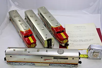 Brass O Scale - Ajin -  Santa Fe Chrome Alco PA A-B-B-A Diesel - ROW • $1450