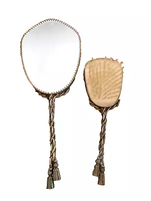 Vintage Hand Mirror & Hair Brush Set • $79.95