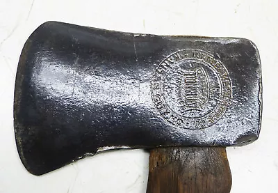 Vintage 3½ Pound Embossed Townley Metal & HDWE Co Single Bit Axe INV17061 • $125