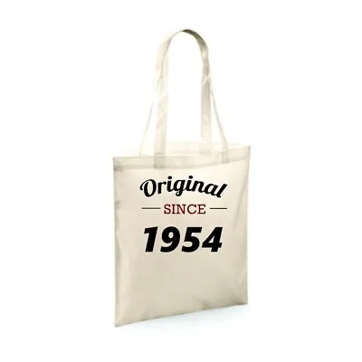 70th Birthday Shopping Bag/1954 Gift/gift For Her/women/keepsake/birthday Gift • £7.95