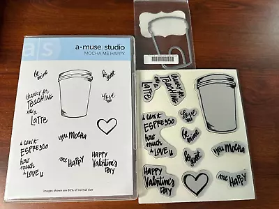 A Muse Studio Stamp Set & Matching Dies ~ Mocha Me Happy ~ B8 • $22.99