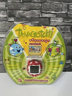 RARE Tamagotchi Connexion Version 3 Bandai 2004-06 Red Pink Never Used • £119.99