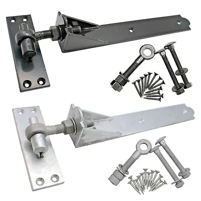 Gate Hinges ADJUSTABLE Heavy Duty QUALITY Hook And Band +Fix ?? Per PAIR • £116.99