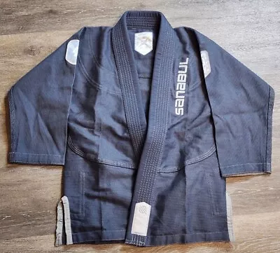 Sanabul Jiu JItsu Gi Set Kids K1 Gray/white Grappling Martial Arts Uniform NWOT • $18.95