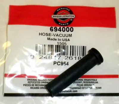 Briggs & Stratton 694000 Fuel Pump To Valve Cover Vacuum Hose Ships From Dallas • $9.99