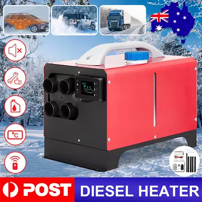 8KW Air Heater 12V Diesel Remote Control LCD Switch Thermostat Motorhome Caravan • $118.90